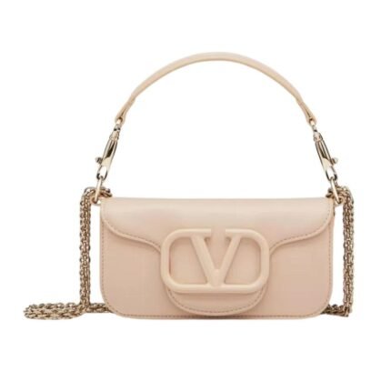 VALENTINO GARAVANI LOCÒ CALFSKIN SHOULDER BAG
