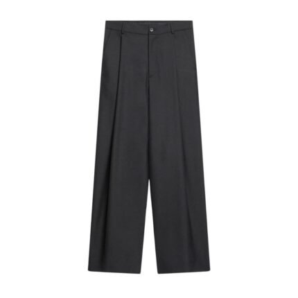 DRIES VAN NOTEN PLEATED WOOL PANTS