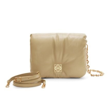 LOEWE GOYA PUFFER BAG IN SHINY LAMBSKIN