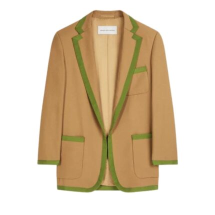 DRIES VAN NOTEN OVERSIZED BLAZER CAMEL