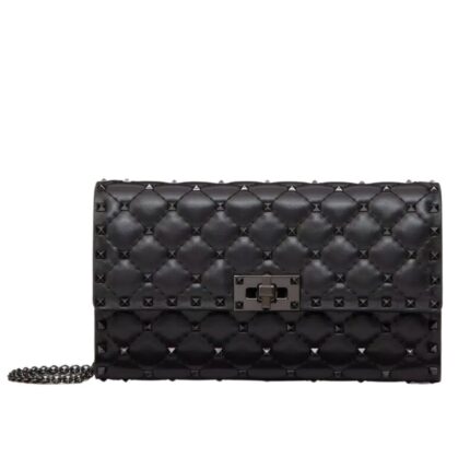 VALENTINO GARAVANI ROCKSTUD SPIKE CROSSBODY NAPPA LEATHER BAG