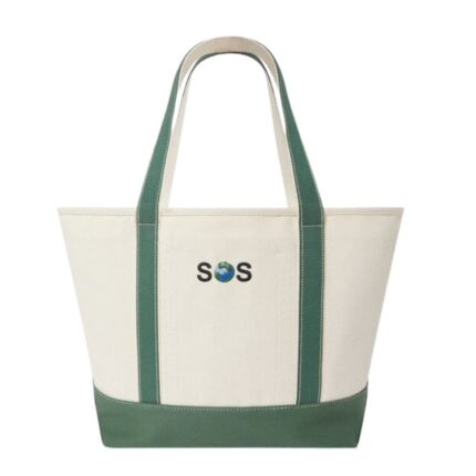 STELLA MCCARTNEY SOS EMBROIDERED LARGE TOTE BAG