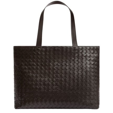 BOTTEGA VENETA LARGE INTRECCIATE ZIPPED TOTE