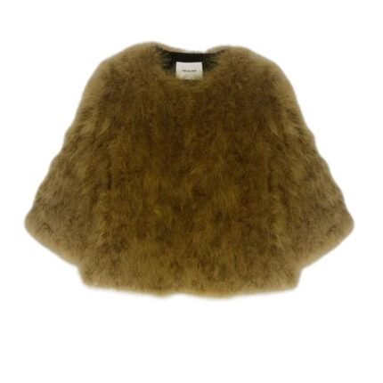 YVES SALOMON CROPPED FEATHER JACKET