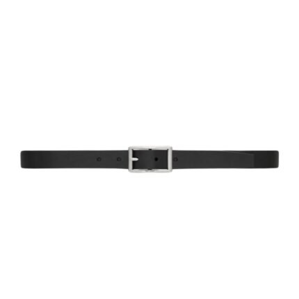 SAINT LAURENT CASSANDRE RECTANGULAR BUCKLE BELT IN VEGETABLE TANNED LEATHER