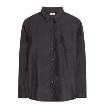 DRIES VAN NOTEN OVERDYED SILK SHIRT