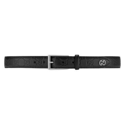 GUCCI SIGNATURE BELT WITH GG DETAIL
