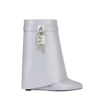 GIVENCHY SHARKS LOCK ANKLE BOOTS IN LEATHER