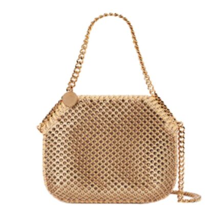 STELLA MCCARTNEY FALABELLA CRYSTAL MESH MINI TOTE BAG