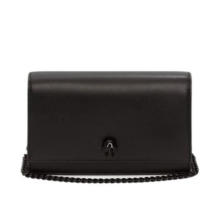 ALEXANDER MCQUEEN WOMANS SMALL SKULL IN BLACK