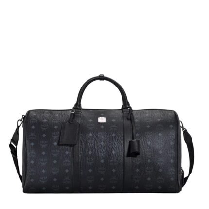 MCM OTTOMAR WEEKENDER BAG IN VISETOS BLACK