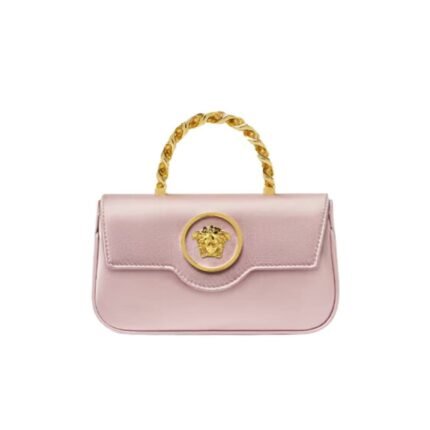 VERSACE LA MEDUSA SATIN MINI BAG