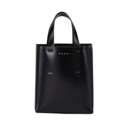 MARNI MUSEO MINI BAG IN BLACK LEATHER