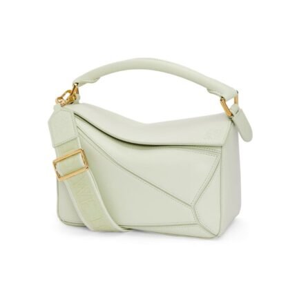 LOEWE SMALL PUZZLE BAG IN SATIN CALFSKIN