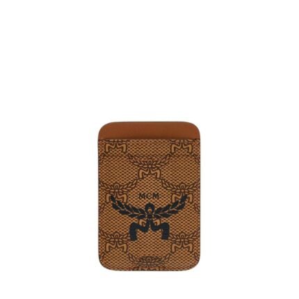 MCM HIMMEL N/S CARD CASE IN LAURETOS COGNAC
