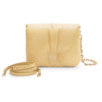 LOEWE GOYA PUFFER BAG IN SHINY LAMBSKIN
