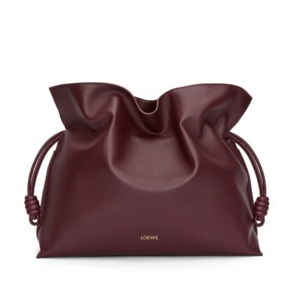 LOEWE FLAMENCO CLUTCH XL BAG IN CALFSKIN NAPPA