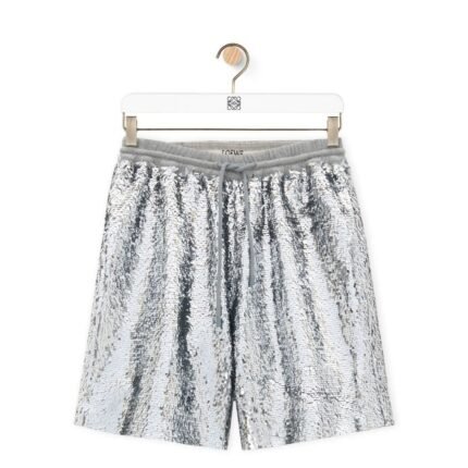 LOEWE SHORTS IN SEQUINS