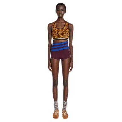 DRIES VAN NOTEN KNITTED CROPPED TOP AUBER