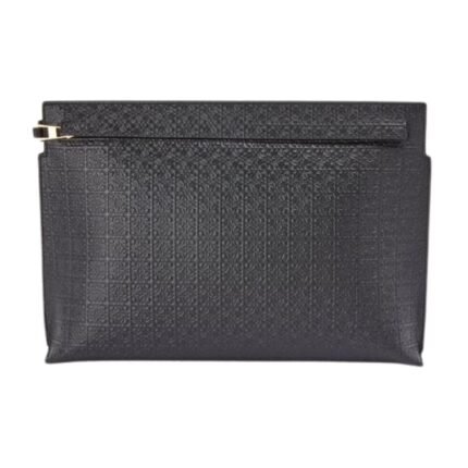 LOEWE REPEAT T POUCH IN EMBOSSED SILK CALFSKIN