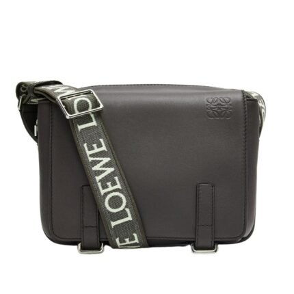 LOEWE XS MILITARY MESSENGER BAG IN SUPPLE SMOOTH CALFSKIN AND JACQUARD