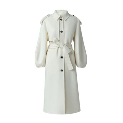 MACKAGE CEYLA DOUBLE-FACE WOOL COAT WITH SASH BELT