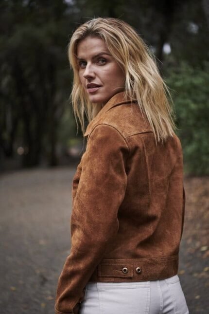 Women's Cow Suede Trucker Jacket