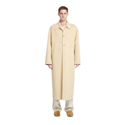 NANUSHKA LUCIAN DOUBLE WOOL AND SILK-BLEND COAT WHITE