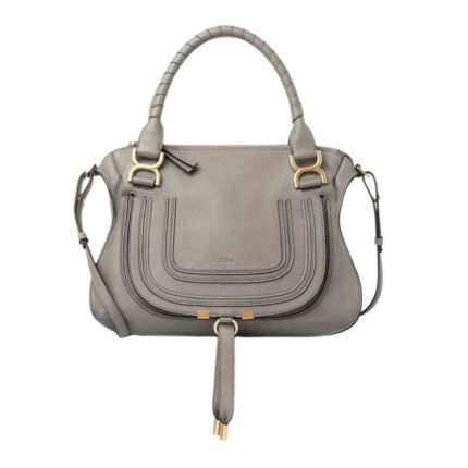 CHLOE MARCIE DOUBLE CARRY BAG  CASHMERE GREY