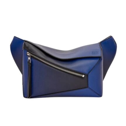 LOEWE SMALL PUZZLE BUM BAG IN SILK CALFSKIN