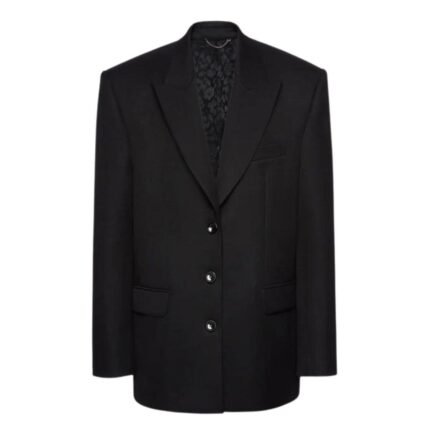 MAGDA BUTRYM CLASSIC OVERSIZED WOOL BLAZER IN BLACK