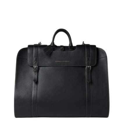 BRUNELLO CUCINELLI GRAINED CALFSKIN SUIT CARRIER