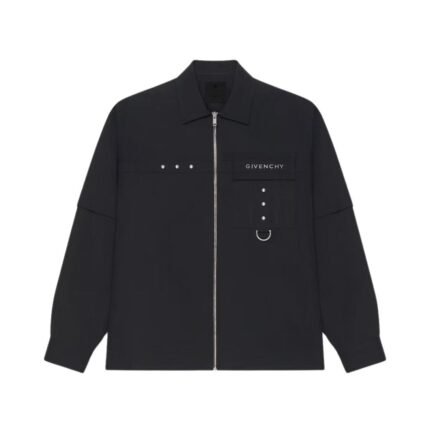 GIVENCHY SHIRT IN COTTON WITH METAL DETAILS