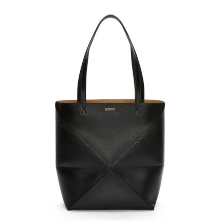 LOEWE PUZZLE FOLD TOTE BAG IN SHINY CALFSKIN