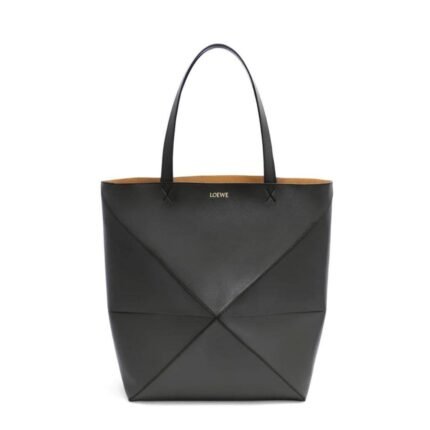 LOEWE PUZZLE FOLD TOTE XL BAG IN SHINY CALFSKIN