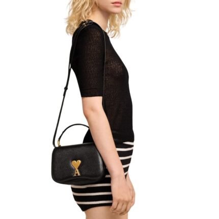 AMI MINI PARIS PARIS BAG IN BLACK