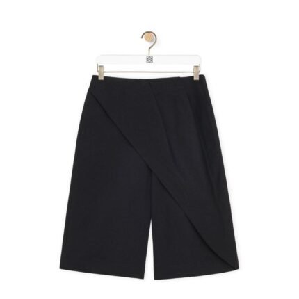 LOEWE PLEATED SHORTS IN COTTON