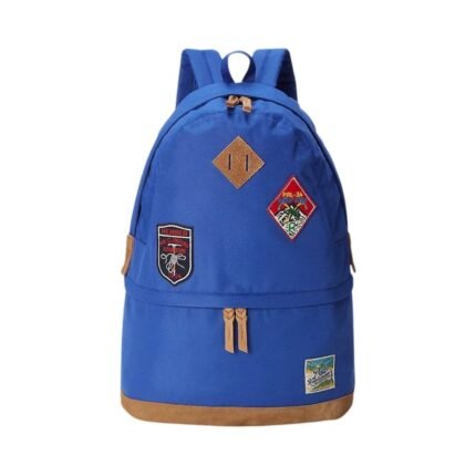 RALPH LAUREN RANGER SUEDE-TRIM BACKPACK
