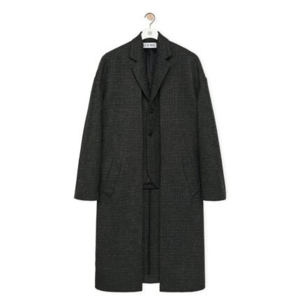 LOEWE DOUBLE LAYER COAT IN WOOL