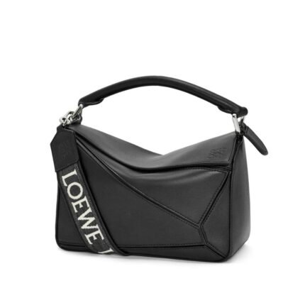 LOEWE SMALL PUZZLE BAG IN SATIN CALFSKIN
