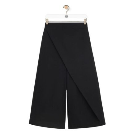 LOEWE CROPPED WRAP TROUSERS IN COTTON