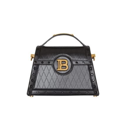 BALMAIN JOLIE MADAME MEDIUM BAG IN CALFSKIN BLACK