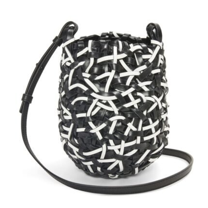 LOEWE SMALL NEST BASKET BAG IN CALFSKIN