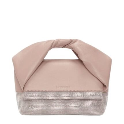 JWA SMALL TWISTER - LEATHER TOP HANDLE BAG WITH CRYSTALS