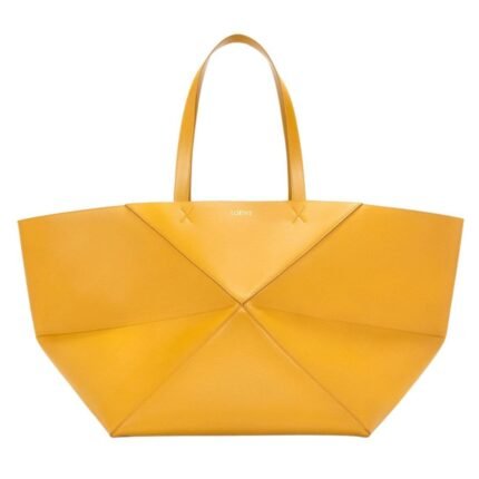 LOEWE XXL PUZZLE FOLD TOTE BAG IN SHINY CALFSKIN