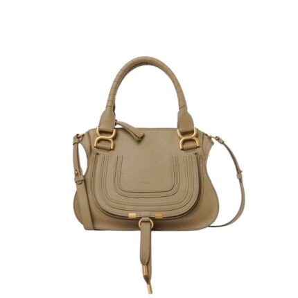 CHLOE MARCIE SMALL DOUBLE CARRY BAG POTTERY GREEN