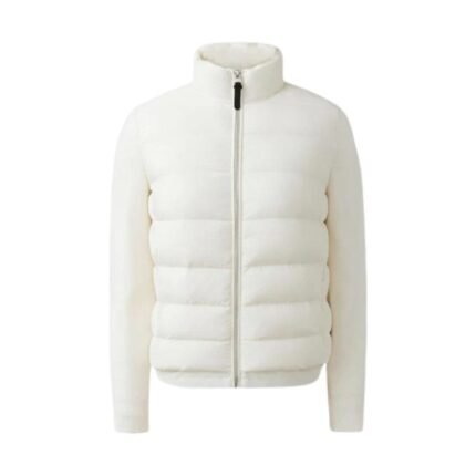 MACKAGE OCEANE RECYCLED HYBRID JACKET WITH RIB KNIT SLEEVES