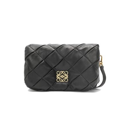 LOEWE GOYA PUFFER MINI BAG IN SHINY LAMBSKIN