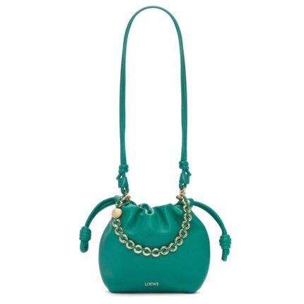 LOEWE MINI FLAMENCO PURSE BAG IN SOFT LAMBSKIN