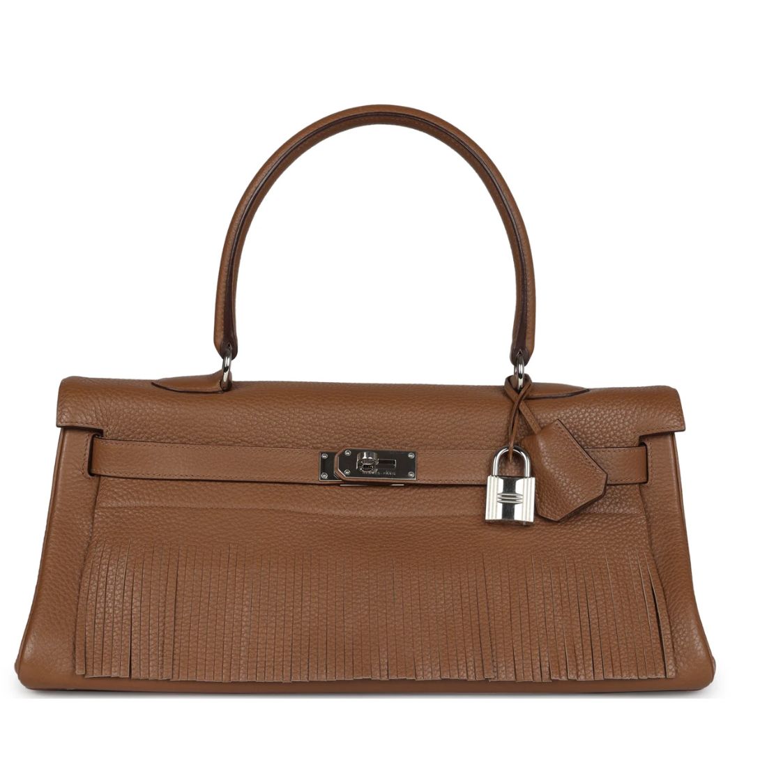 1 PRE-OWNED HERMÈS FRINGE SHOULDER KELLY 42 JPG ALEZAN CLEMENCE PALLADIUM HARDWARE